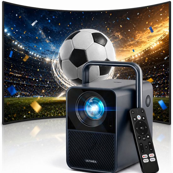 ULTIMEA Poseidon E40 4K Beamer 1000 ANSI-lumen Android TV 11.0 Dolby Audio 30W Speaker Smart Projector