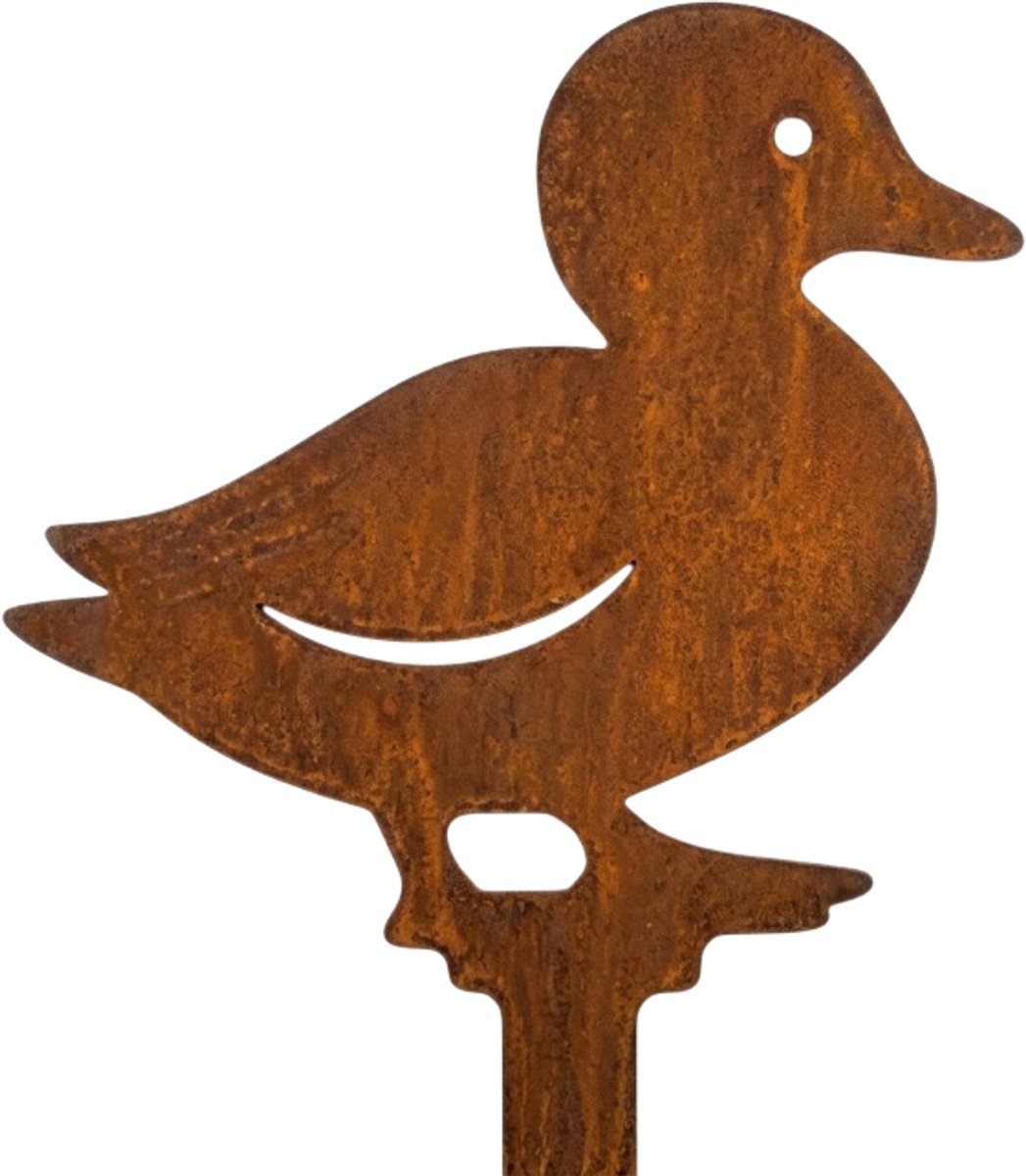 Tuinsteker MINIQUACK - CORTENSTAAL - babyeend