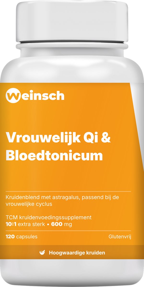 Weinsch Vrouwelijk Qi & Bloedtonicum (Yi Mu Ba Zheng Pian) | 10:1 extra sterk | 600mg | 120