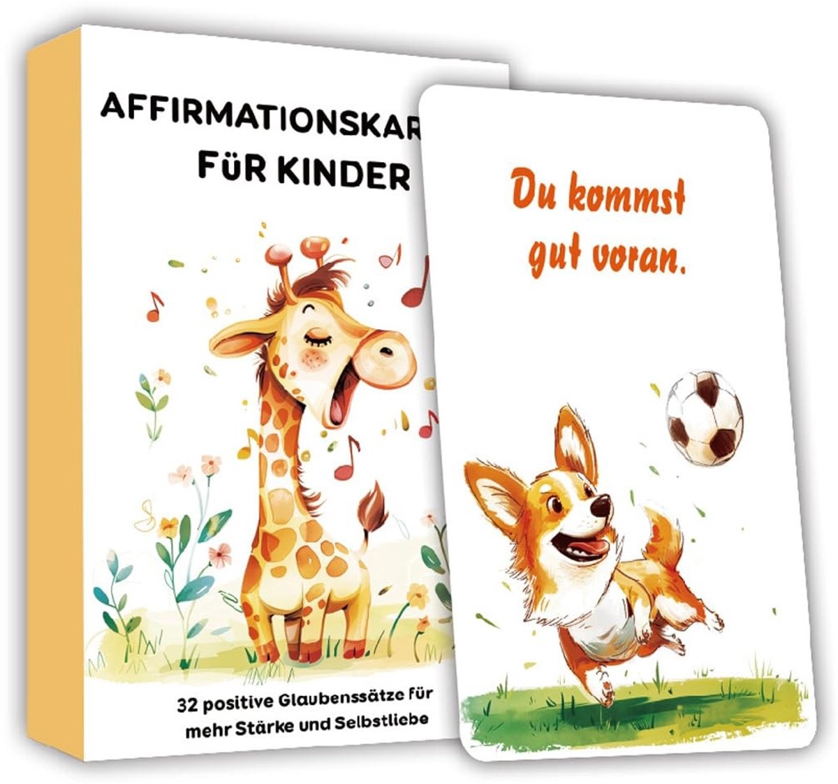 Dailygoods- Affirmatiekaarten 32 Stuks - Mindfulnesskaarten - Aanmoedigingskaarten - Emotionele Verzorging - Zelfvertrouwen - Kinderen - Mindfulness Kaarten