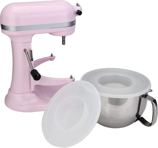 2-Pack Standaard Mixer Deksel met Spatbescherming, Geschikt voor 6QT Bowl-Lift Keukenmixers, Inclusief Komdeksels en Accessoires — afbeelding 5