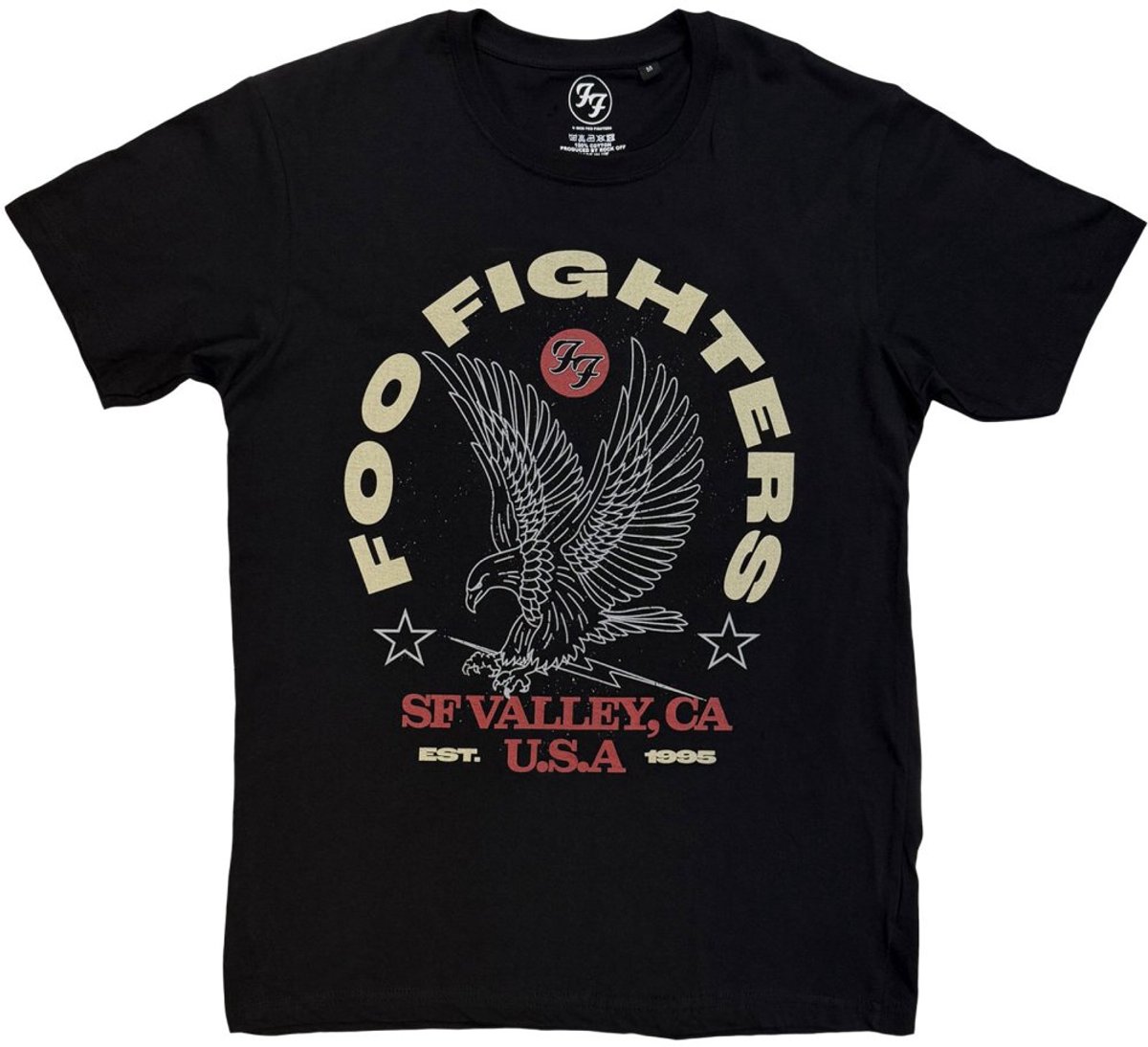 Foo Fighters - Eagle USA Heren Tshirt - 2XL - Zwart