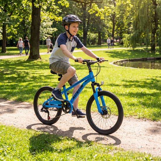 Buxibo - Fiets Austin - Kinder Mountainbike - 7 Versnellingen - 20 Inch - Blauw — afbeelding 2