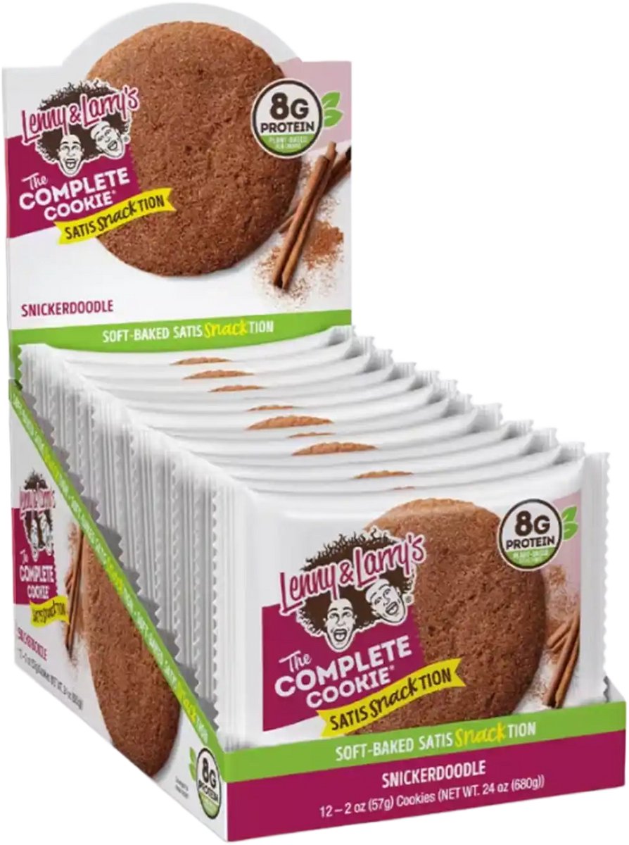 Lenny & Larry's The Complete Cookie (12x57g) Snickerdoodle - Functionele voeding - Eiwit Snacks