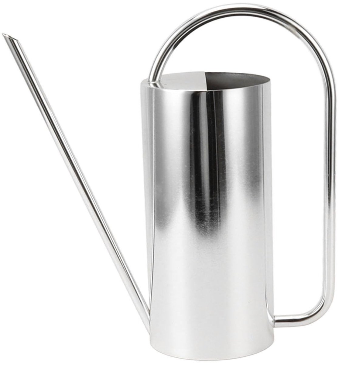 Dailygoods - Planten Gieter - Lange Uitloop - Grote Capaciteit 1500ml - Roestvrij staal kleur - Tuinbenodigdheden - Geschikt voor binnen en buiten