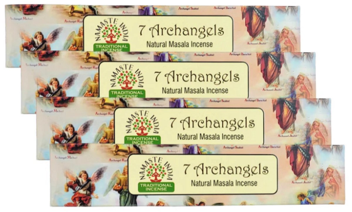 Aartsengelen wierook - Namaste 7 Archangels - Dagelijks Gebed Wierook - 4 Pakjes