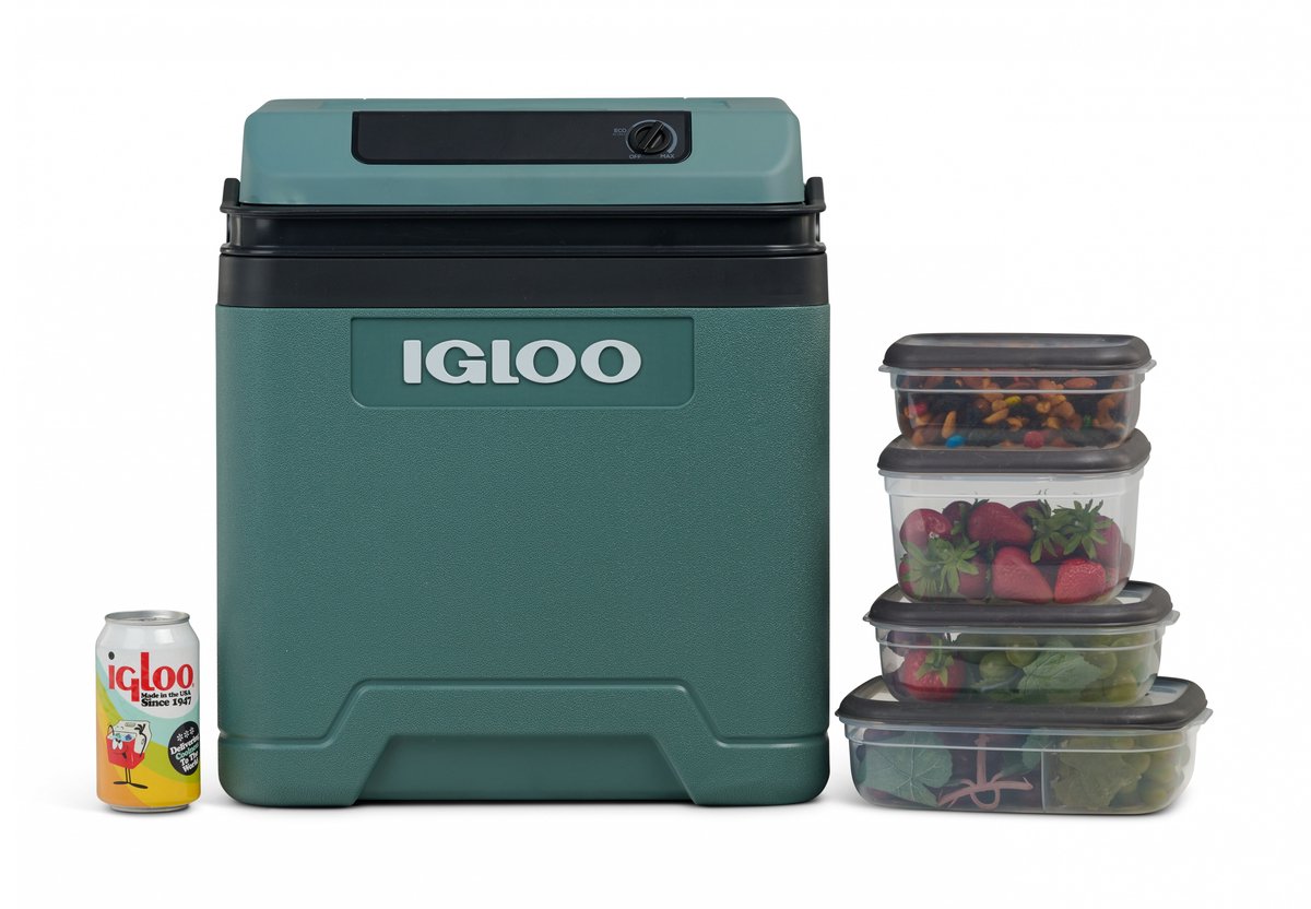 Igloo IE24 Koelbox - 24L - AC- en DC-aansluitingen - 20°C Onder de Omgevingstemperatuur - Eco - Groen – foto 6