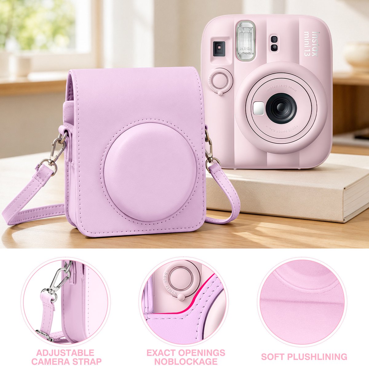 Fujifilm RHYTHMFLAME Instax Mini 13 Accessoireset - Pastelroze thumbnail 3