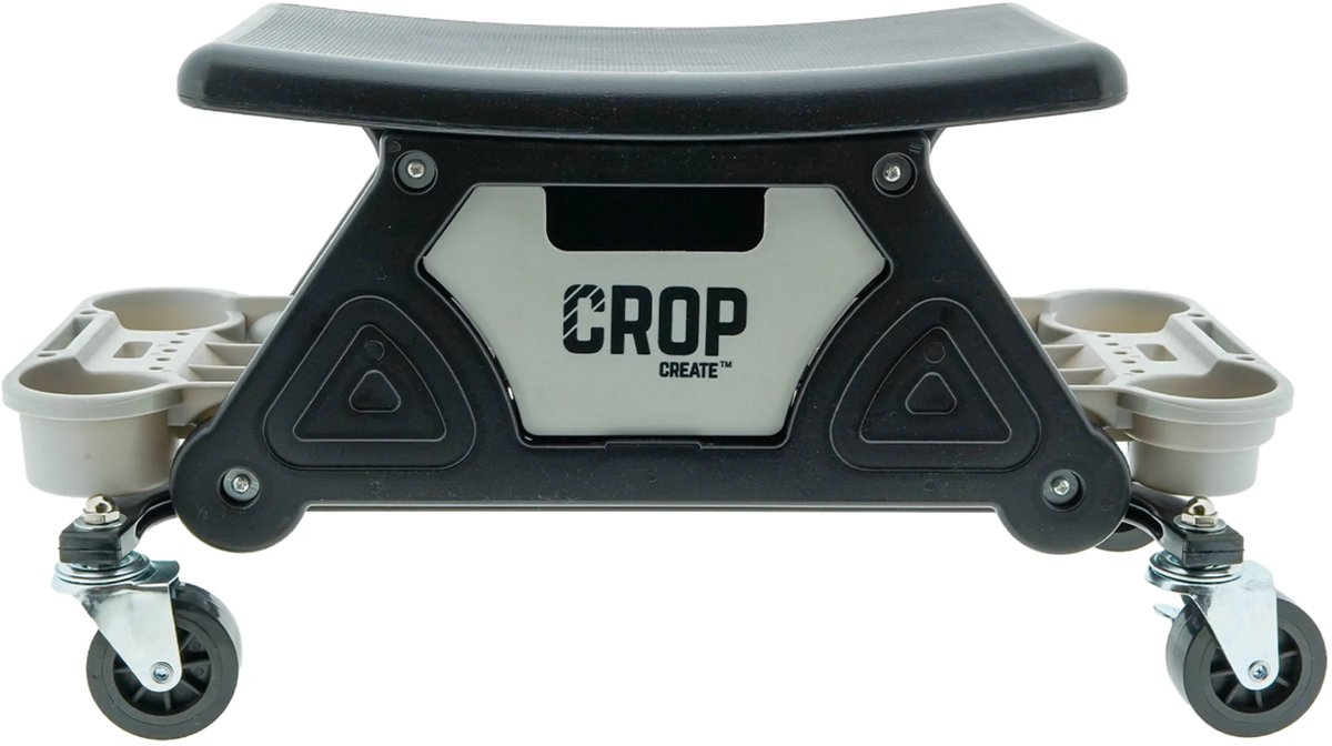 CROP Auto Detailing Creeper ZWART - Werkplaatskruk op Wielen
