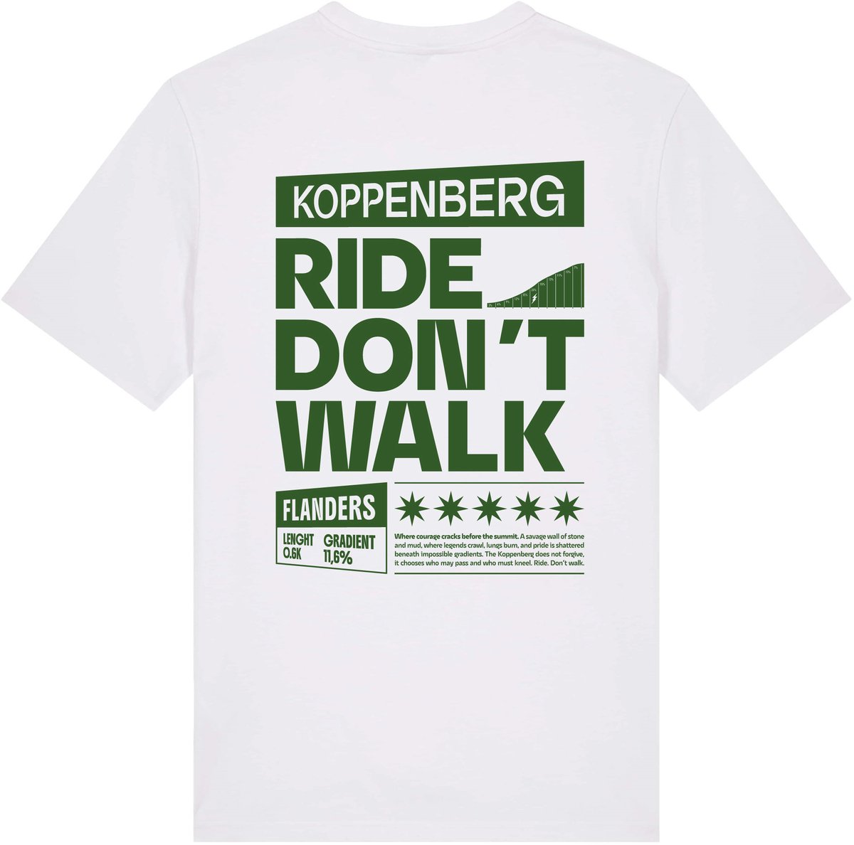 Witte ka:sei Koppenberg T-shirt - maat S
