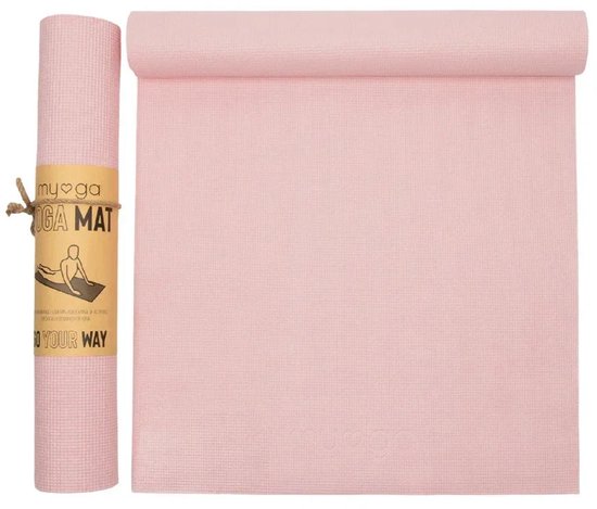 Yogamat basic 4 mm - Myga - dusty pink van Yogamat — afbeelding 4