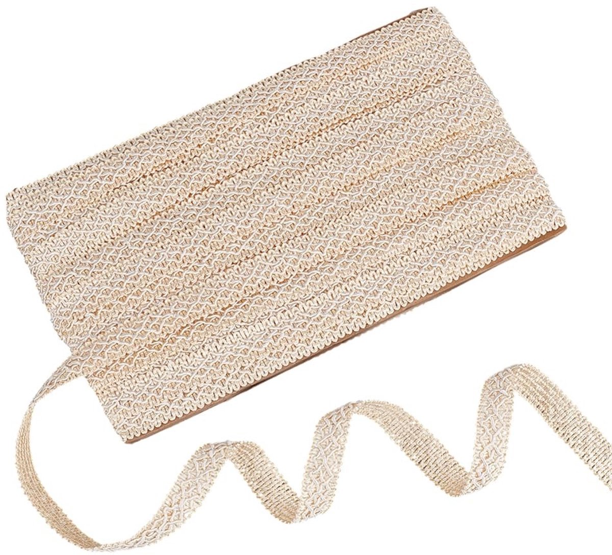 Dailygoods- Gimp Trim 13,0 Yards - Polyester Vlechtlint - Ruitpatroon - Decoratieve Accenten - Kussenrand - Duurzaam Ontwerp - Lint