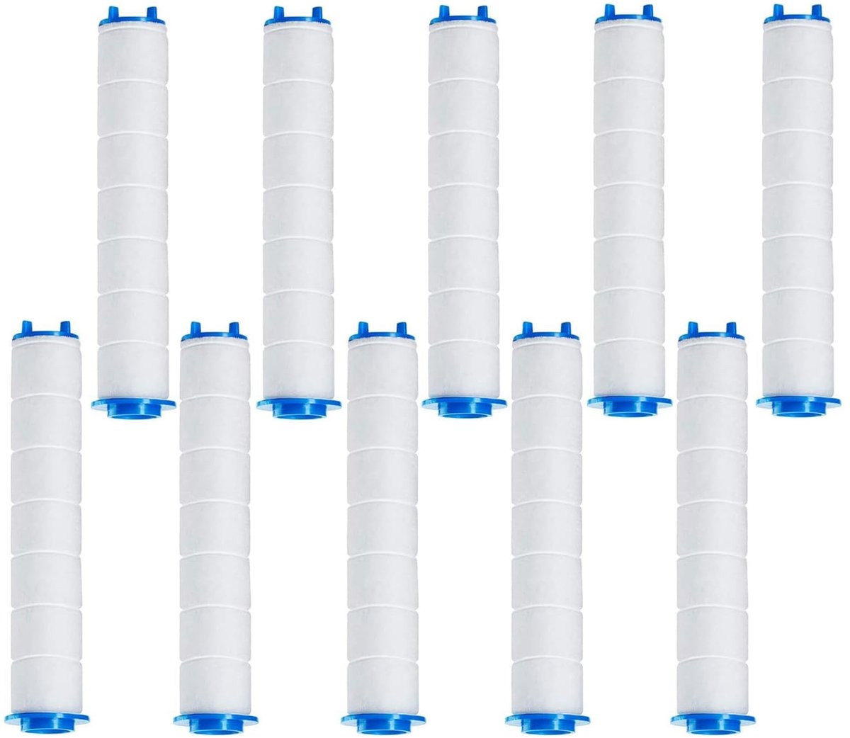 Dailygoods- Douchefilter 10 Stuks - PP-Katoen - Afneembare Handdouche - Hoogwaardig Materiaal - Efficiënt Waterfilter - Veilig en Milieuvriendelijk