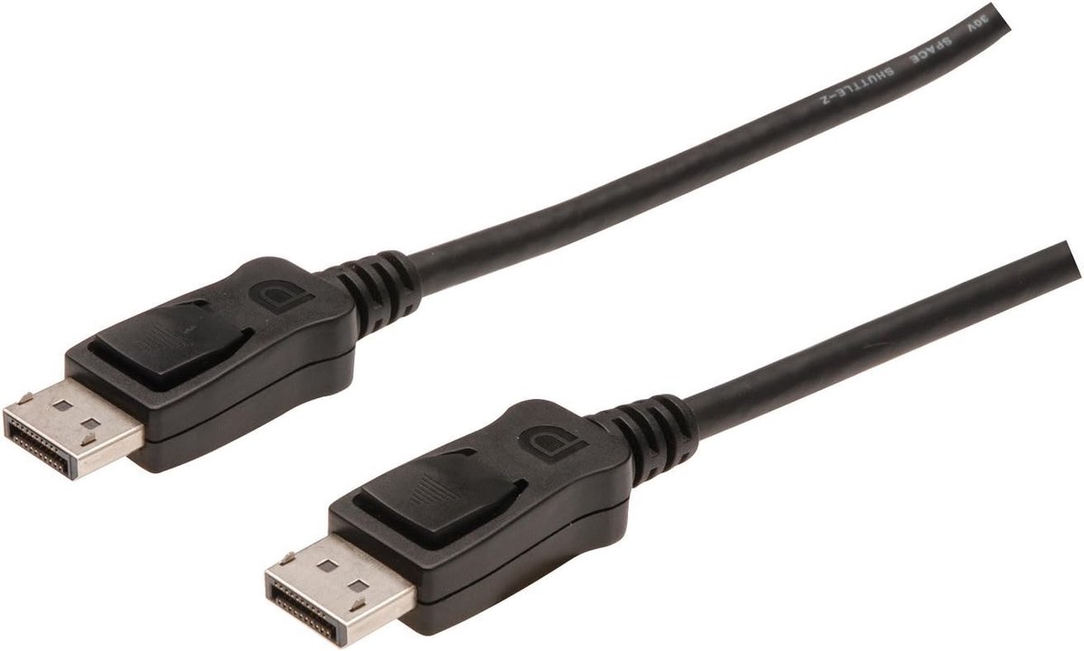 DisplayPort Kabel 2 Meter – 4K UHD 60Hz – DP naar DP Kabel met Vergrendeling – Geschikt voor Monitor, PC en Gaming Grafische Kaart
