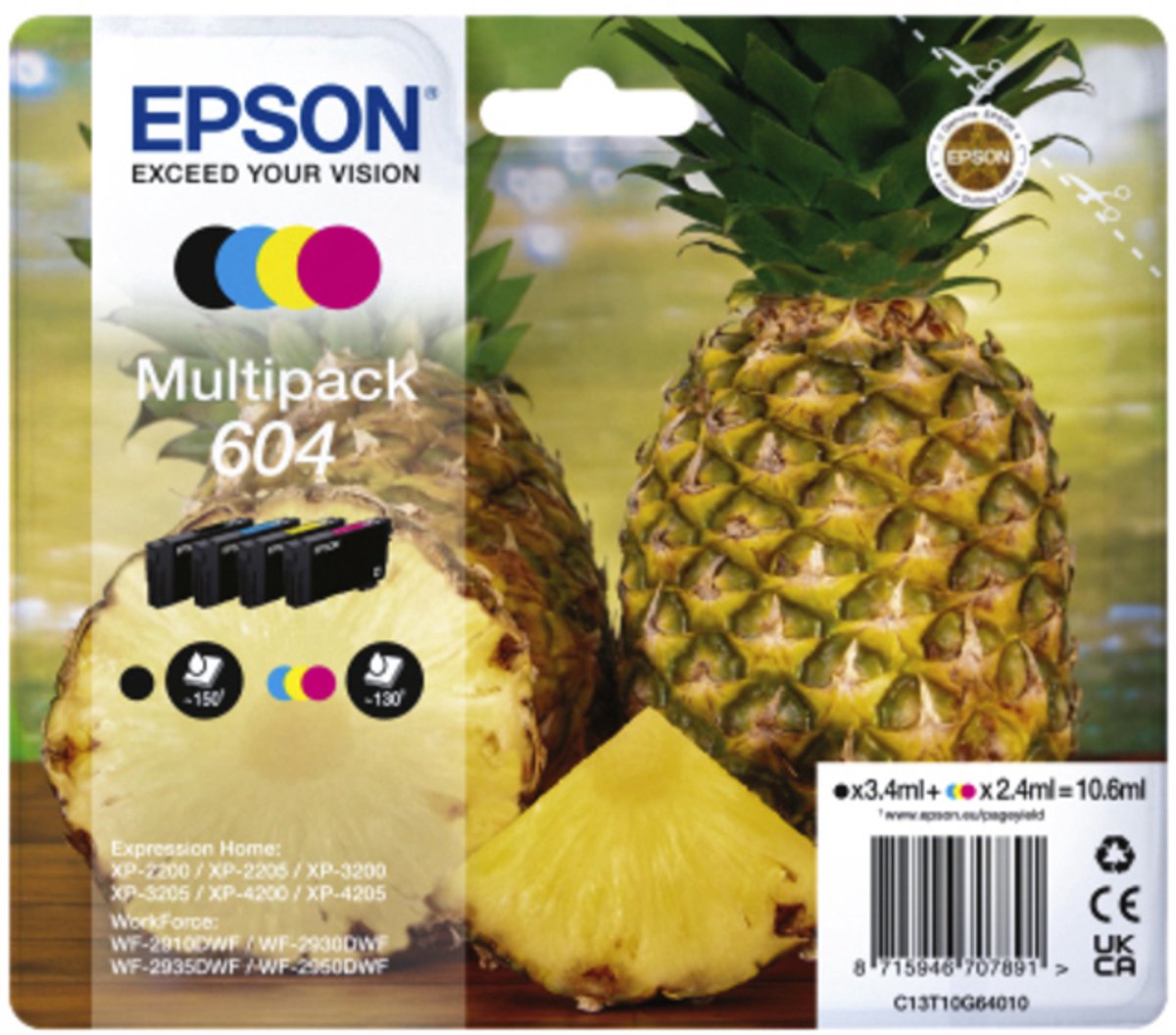 Epson 604 ink 4clr multipak