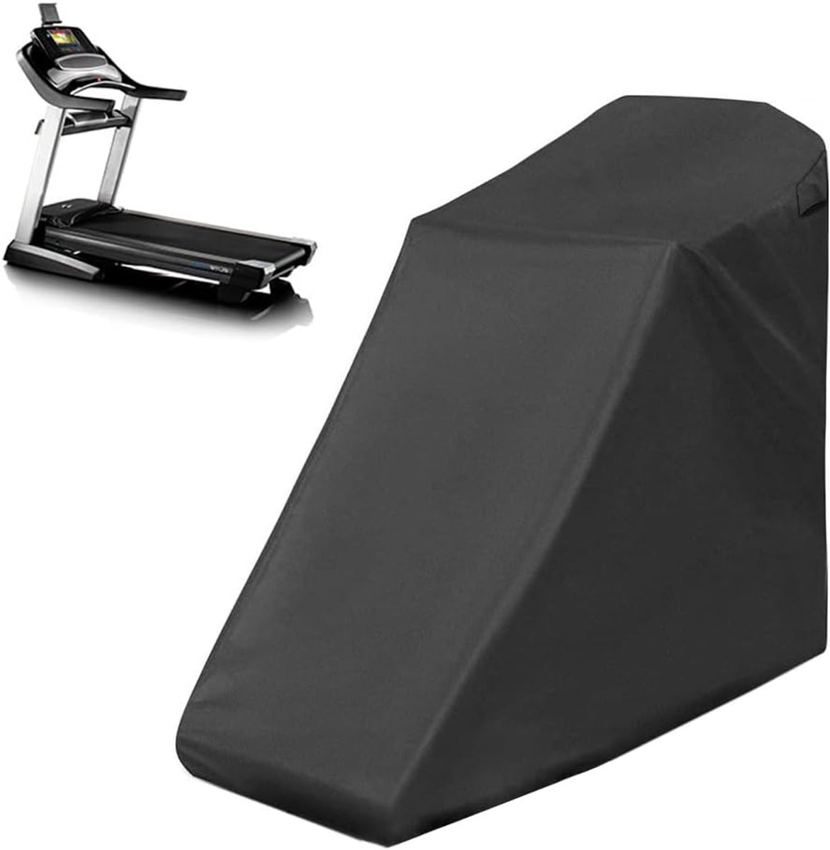 VHV Loopbandhoes - Stofhoes loopband - Beschermhoes fitnessapparaat - Waterdichte loopbandhoes - Fitness hoes - Oxford hoes - Apparaat afdekken - Stof verminderen - Voor thuisgym - Voor garage - Voor balkon Zwart