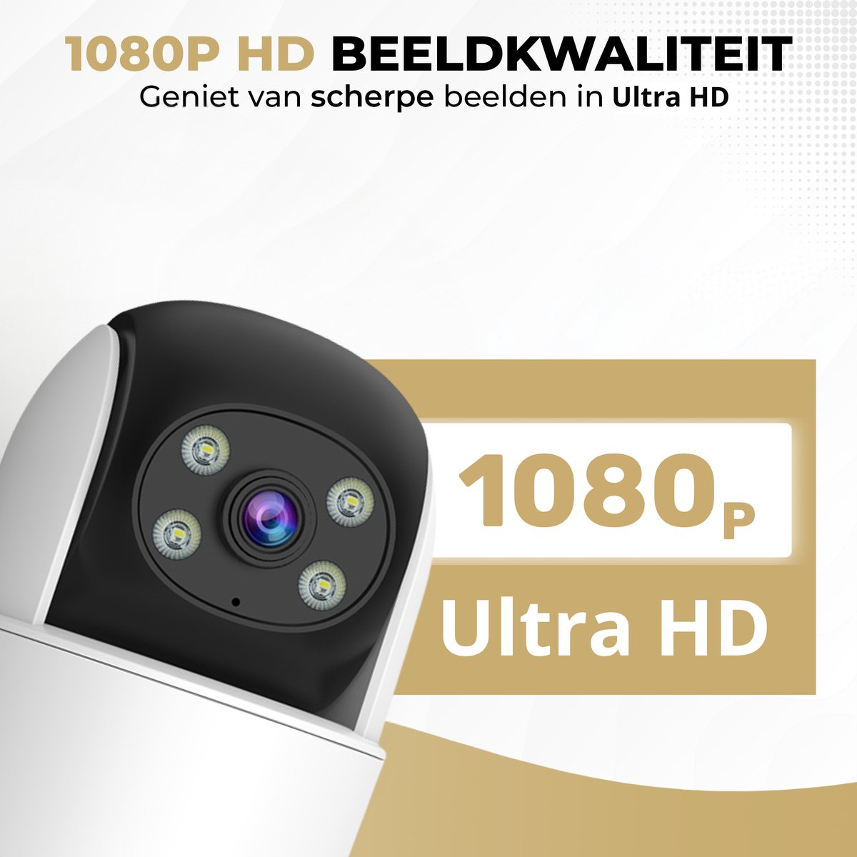 GoGoldPro Babyfoon - Met App-ondersteuning - Babyfoon met Nachtvisie - Baby Monitor - Tweeweg Audio - Wit thumbnail 2