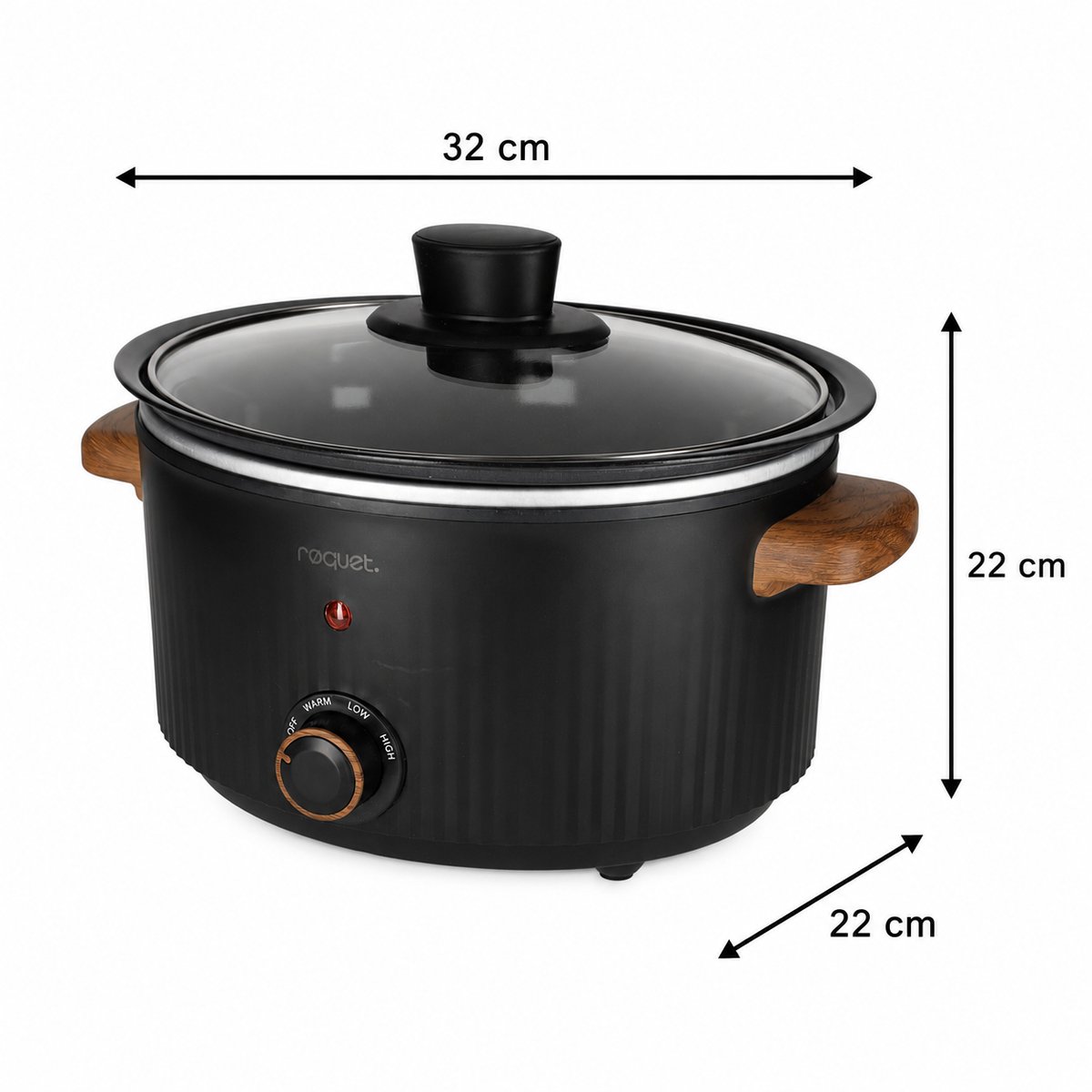 The Gift Røquet Slowcooker 3L - Zwart - afbeelding 2