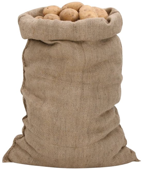 vidaXL Jutezakken 5 stuks 340 g/mÂ² 60x105 cm 100% jute van VidaXL — afbeelding 4