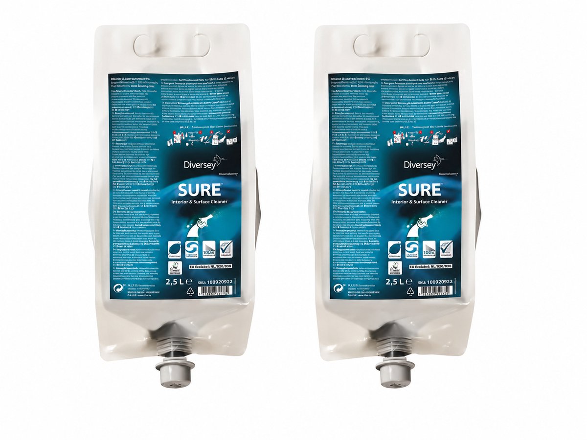 Diversey Sure Interior&Surface Cleaner Allesreiniger QS 2x2,5 Liter