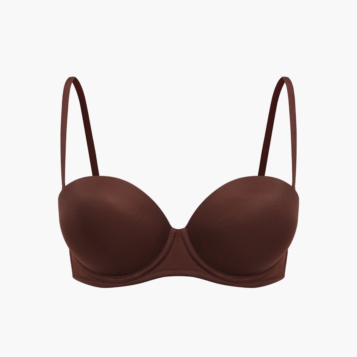 cfab - Ultra Push-Up BH - Bruin - 80C - BH Zonder Beugel Voorgevormd - Ondergoed - Naadlos