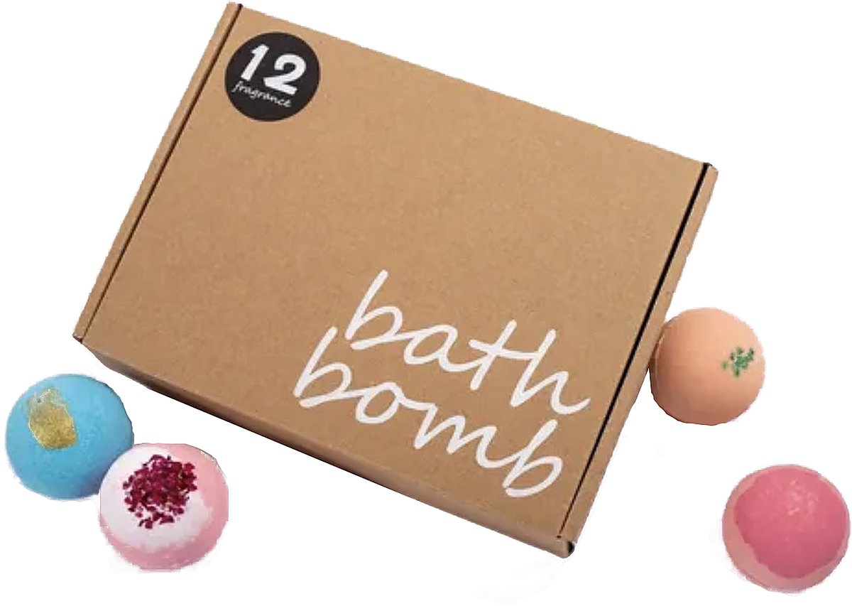 Nixnix® - Bath bombs 12 stuks - Badballen voor in Bad - 60g per stuk