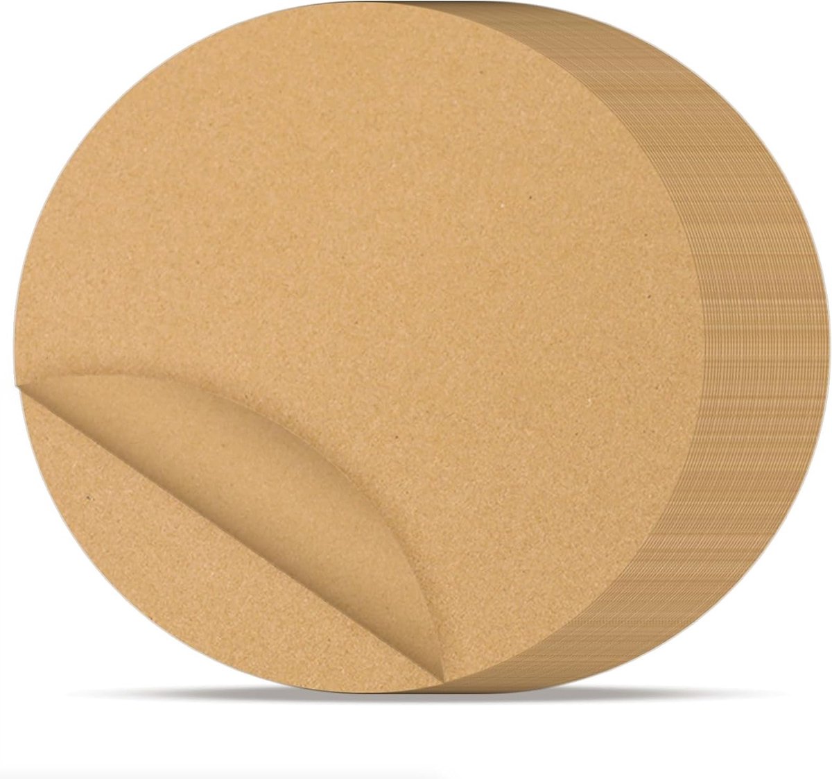 200 Stuks Bakpapier Rond 30cm, Silicone Coated Antikleef Bakpapier voor Airfryer, Oven en Stoompan, Ideaal voor Bakken en Koken