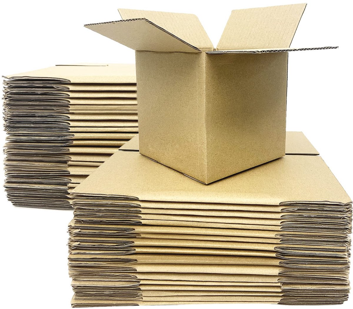 Dailygoods- Postverpakking Robuuste Golfkarton Dozen - 25 Pack - Kleine Kubus Verzenddozen - 15.2x15.2x15.2cm - 6x6x6 Inch - Voor Verhuizen en Kleine Bedrijven
