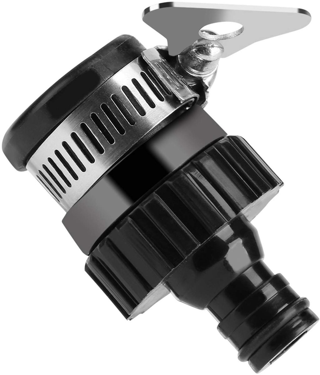 Dailygoods - Mengkraan Slang Connector - Tuinslang Adapter - Eenvoudig te installeren - Roestvrij staal - Tijd besparend - Geschikt voor keuken en tui...