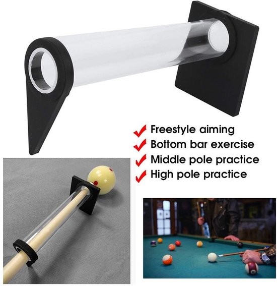 Dailygoods- Biljartstok Trainer - Verstelbare Hoek - Duurzaam Kunststof - Stabiliteit Oefening - Geschikt voor Snooker - 62 x 53 mm Beugel - Biljarttrainer van Dailygoods — afbeelding 5