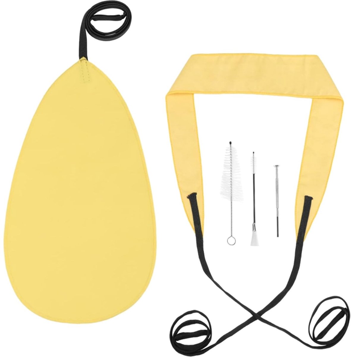 Dailygoods- Klarinetreinigingsonderhoudskit Draagbaar - Effectieve Reiniging - Onderhoudsset - Schone Zorggereedschap - Lichtgewicht - Flanel en Natuurlijk Mane - Klarinet Onderhoudskit