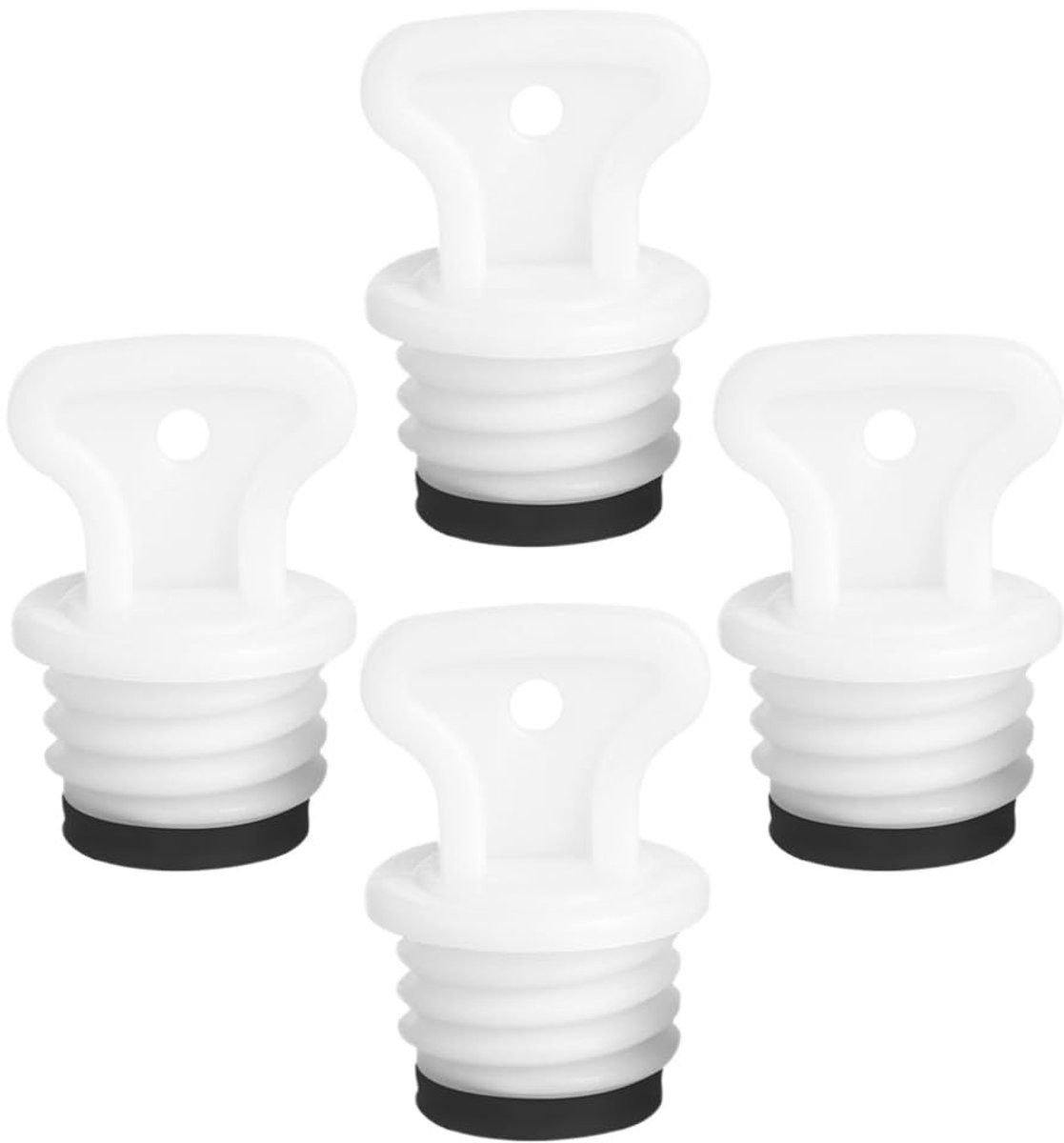 Dailygoods- Reservestoppen 4 Stuks - Lekvrije Dop - Rubber Stop - Veilig - Geschikt voor Warmwaterkruiken - Eenvoudig te Vervangen - Warmwaterkruikstop