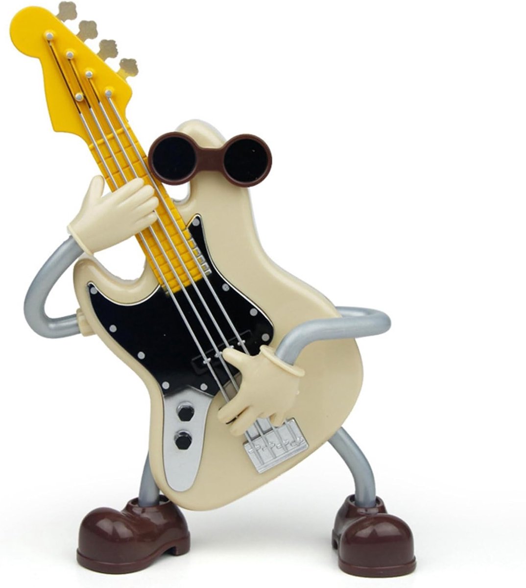 Retro Muziekdoos in Gitaarvorm, Mechanische Decoratie voor Kantoor, Verjaardag en Feestdagen, Uniek Cadeau voor Muziekliefhebbers