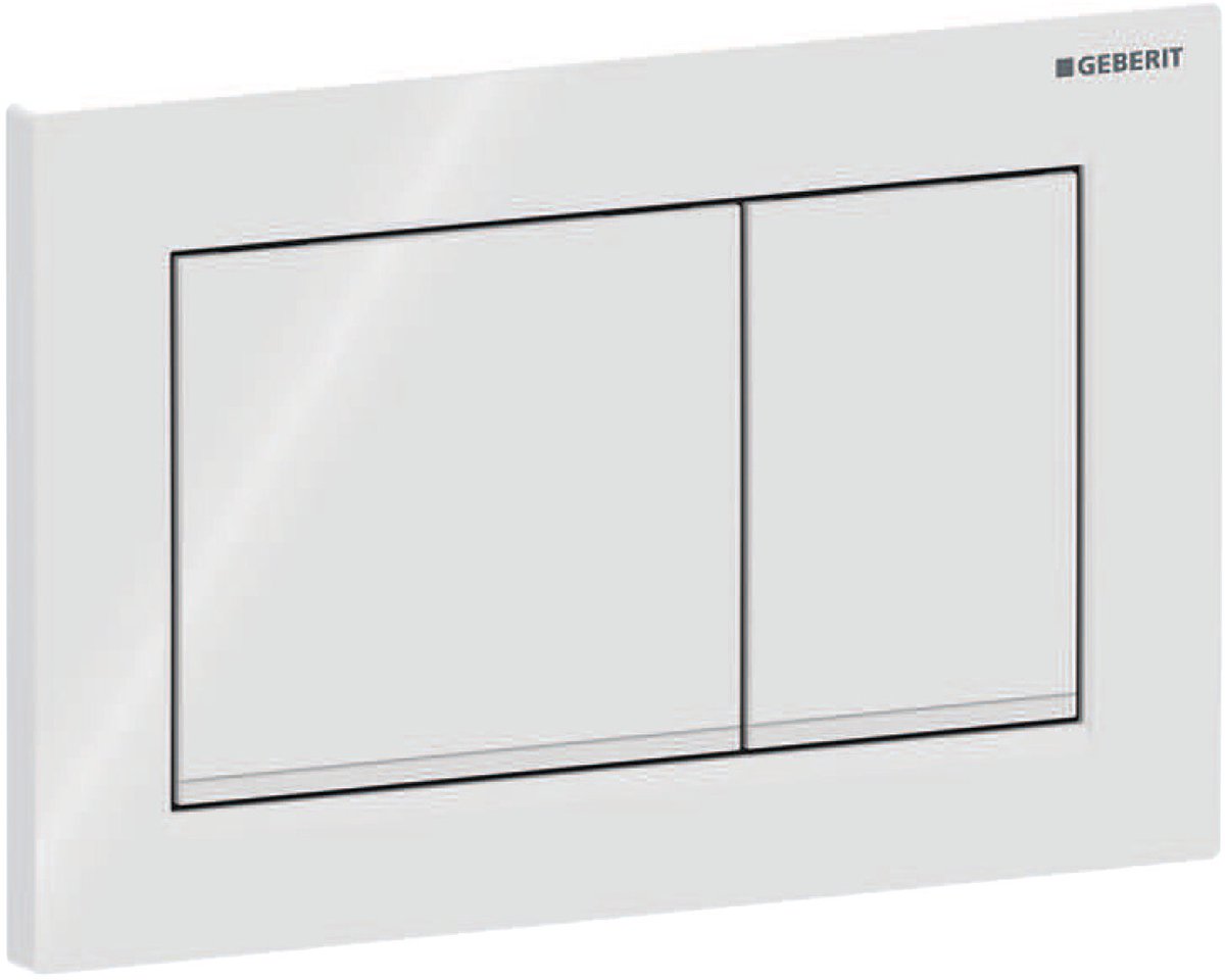 Geberit Omega30 - Bedieningsplaat, wit 115.080.11.1