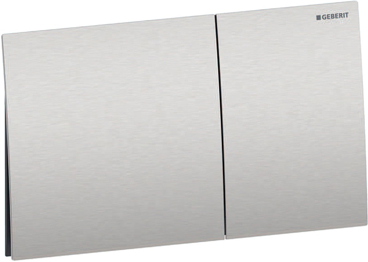 Geberit Sigma70 bedieningsplaat - 2-toets spoeling - rechthoekige knoppen - rvs
