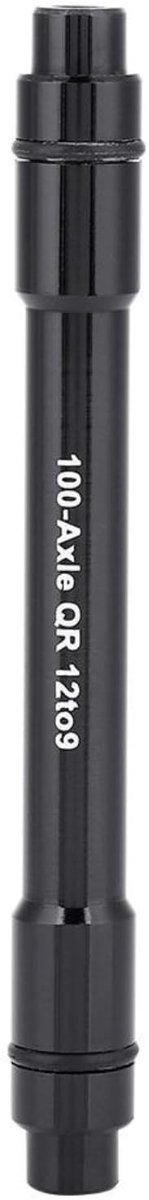 Dailygoods - Fiets steekas adapter - Thru Axle naafadapter - Lichtgewicht en duurzaam - Zwart - Voor MTB 12 mm naar 9 mm - Perfect voor elke fietser