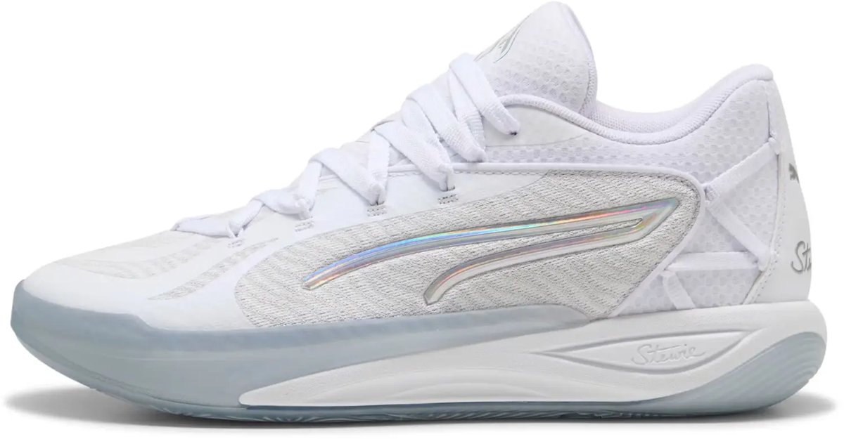 Basketbalschoenen voor dames Puma Stewie 4 Wit