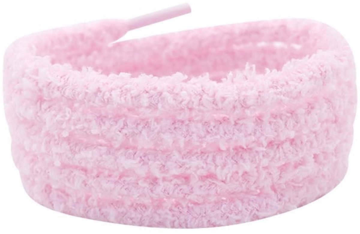 NTHProducts - Plush Shoelaces - Fuzzy Laces - Universale Vervangingsveters - Roze - Sneakers - Schattige Laces - Geschikt voor Canvas Schoenen