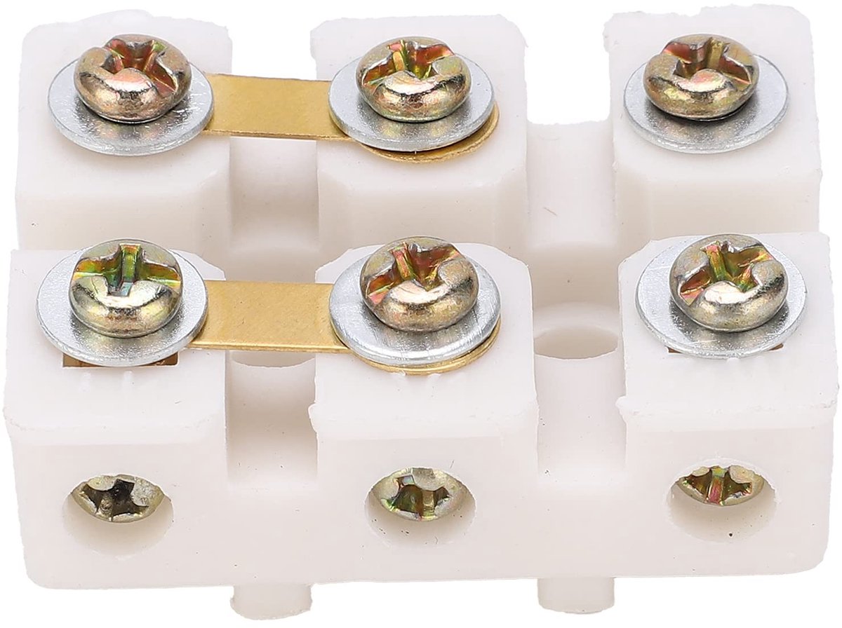 Allecto - Single Phase Motor Terminal Block - Vlamvertragende Connector - Veiligheid en Betrouwbaarheid - Geschikt voor Industrie - Elektrische Aan...
