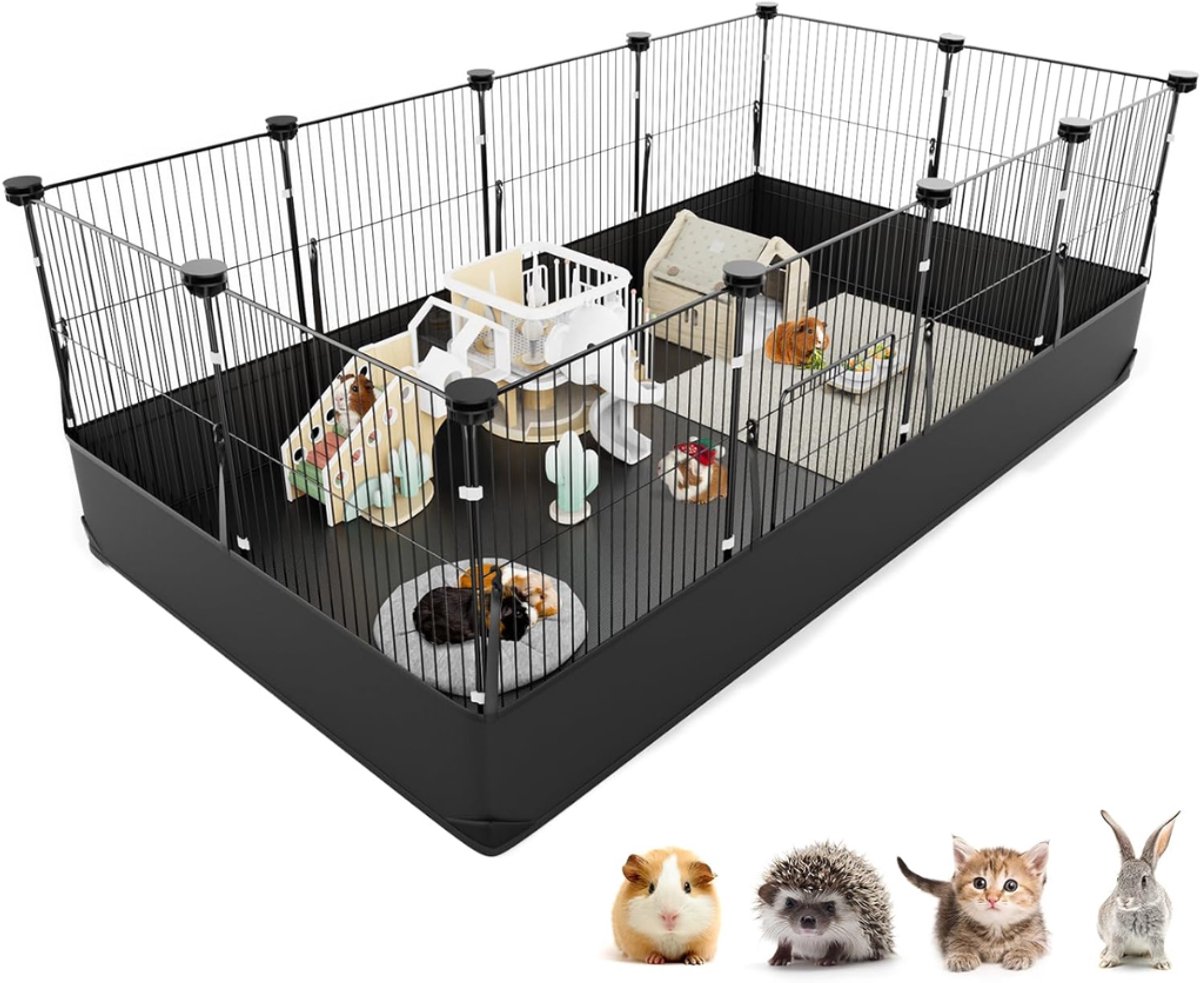 VLSelect® Caviakooi - Knaagdier - Dierenkooi - Met Waterdichte Bodem