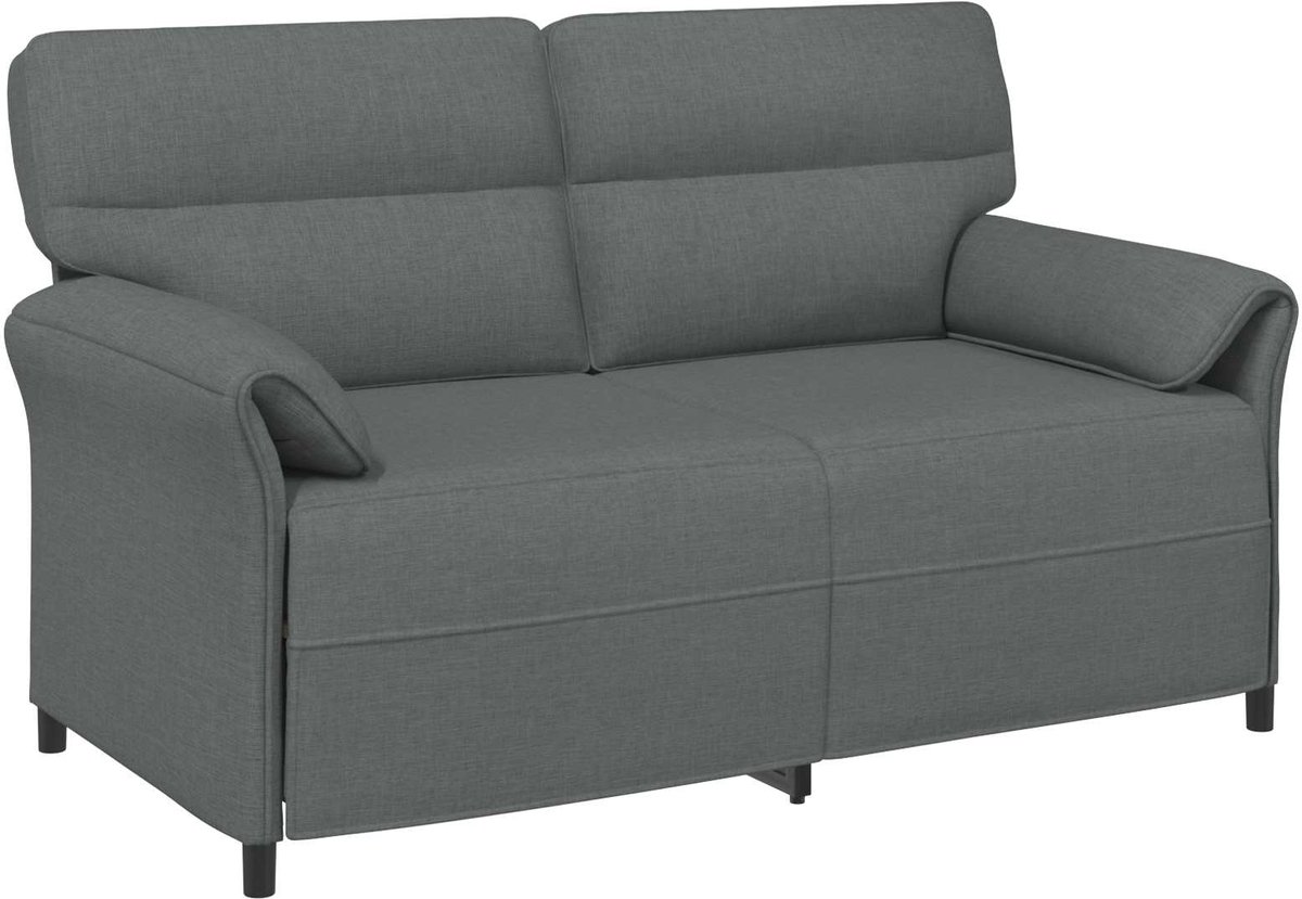vidaXL - Bank - 100% - polyester - metalen - frame - MDF, - Multiplex