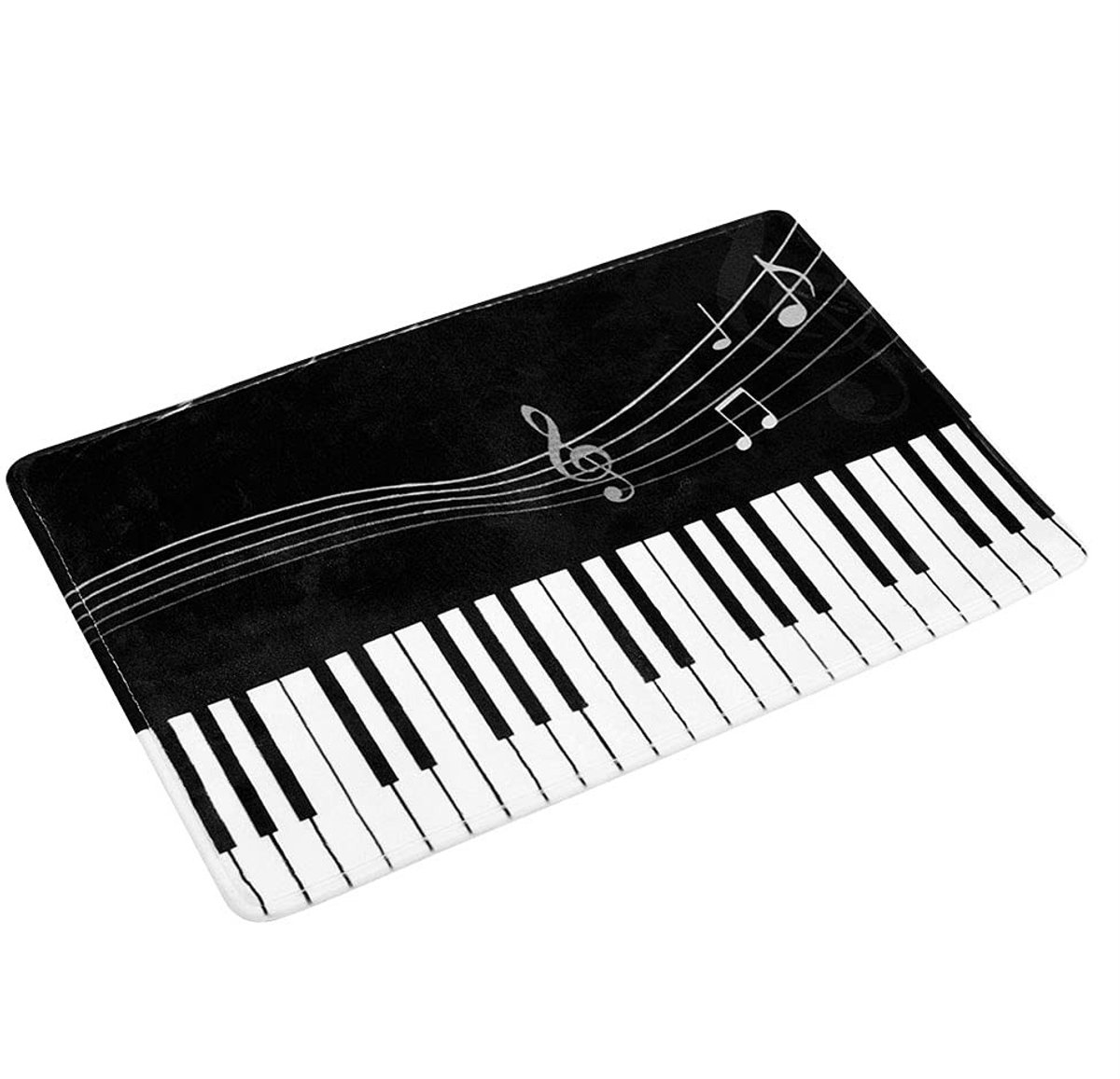 Byshayne - Badmat - Waterabsorberend - Non Slip - 40x60 cm - Musikaal Motief - Perfect voor Badkamer en Keuken - Comfortabel en Veilig