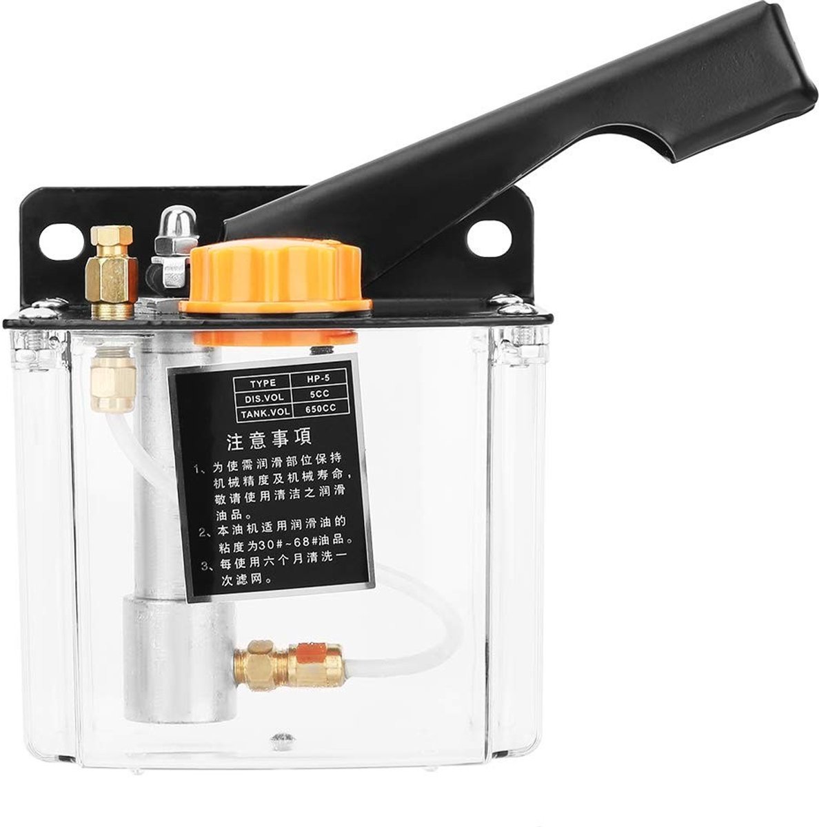 Byshayne - Handmatige Oliepomp - Machine Lubricatie - Compact en Efficiënt - 650CC Capaciteit - Voor Precisie Bewerking - Geschikt voor Snijden ...