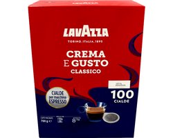 Lavazza Crema e Gusto Classico - E.S.E. Servings - 100 koffiepads