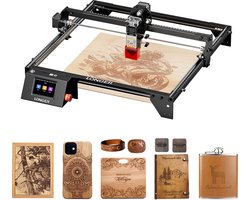 LONGER RAY5 5W Lasergraveermachine – 400×400mm Werkgebied – CNC Laser Cutter met Touchscreen – Voor Hout, Acryl, Leer & DIY Projecten
