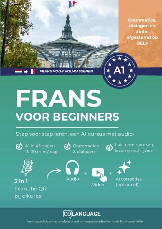 Frans voor beginners: Stap voor stap leren, een A1 cursus me ... - cover