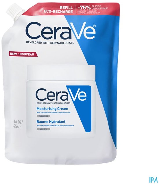 CeraVe Hydraterende Crème met Hyaluron & Ceramiden - 454 g