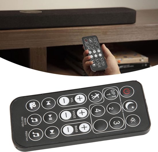 Allecto - Universele Soundbar-Afstandsbediening - Vervangen Afstandsbediening - Eenvoudig in gebruik - Geschikt voor Polk Soundbar systemen - Handi... van Allecto — afbeelding 4