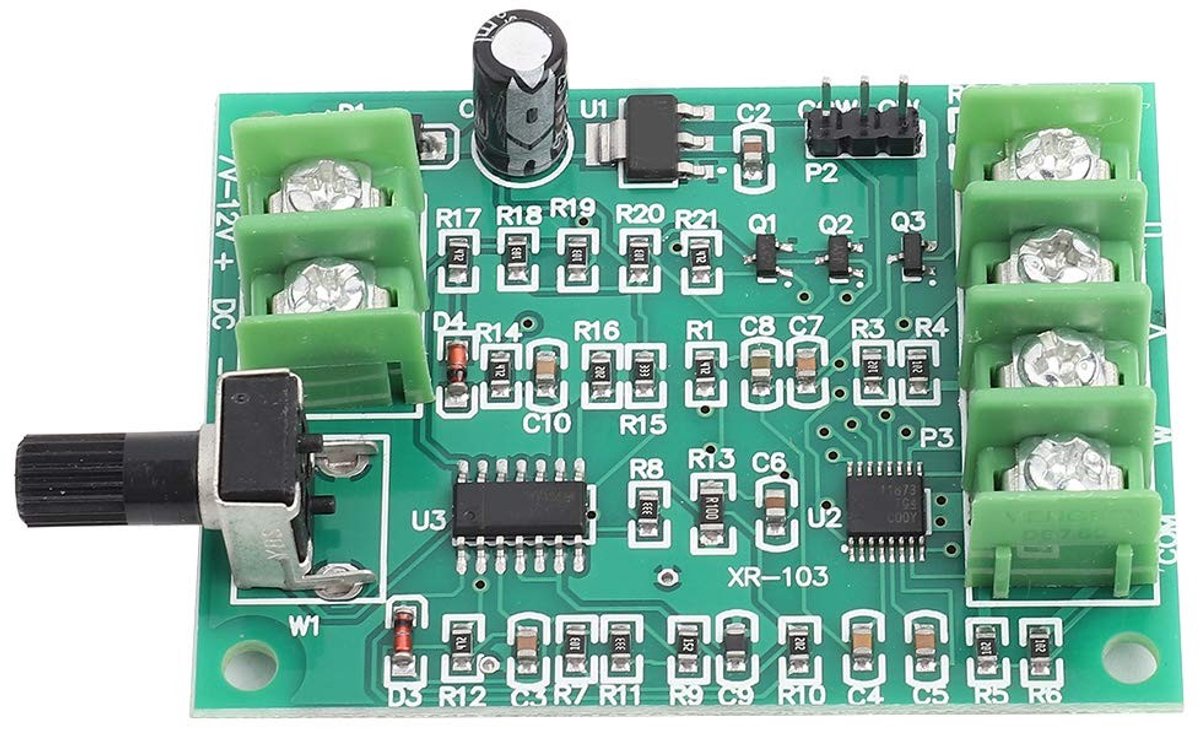 Allecto - DC Borstelloze Motor - 12V Motor Driver - Betrouwbare Sturing - Compact Formaat - Regelaar voor Harde Schijf - Ideaal voor Hobbyprojecten...