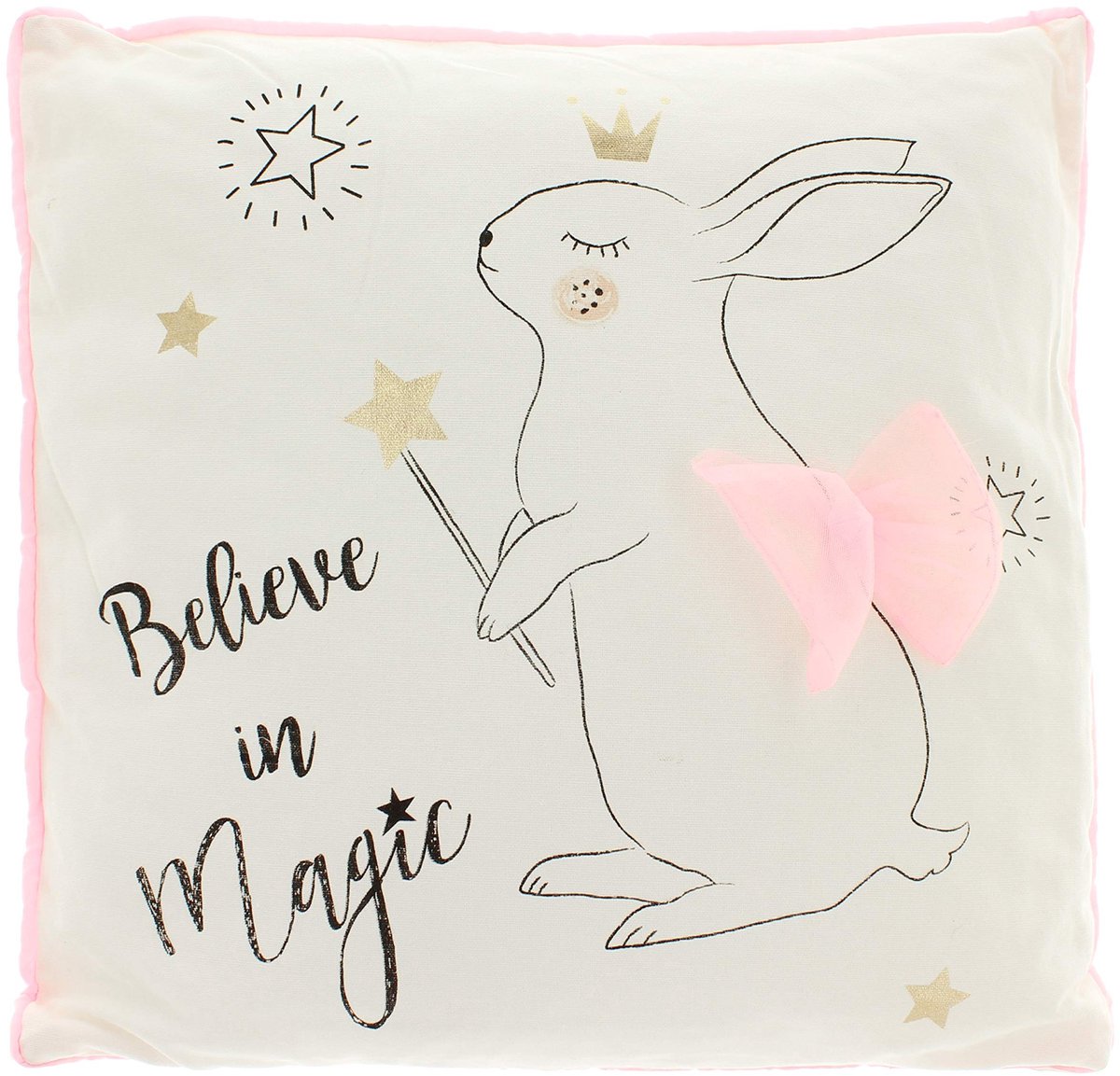 Allecto - Cuddly Cushion - Decoratieve Kussen - Zacht en Knuffelbaar - 40 x 40 cm - Met Tulle Toepassing - Perfect als Cadeau - Speelse Uitstraling